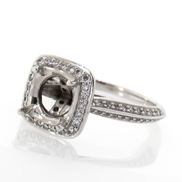 Gemstone Halo Ring