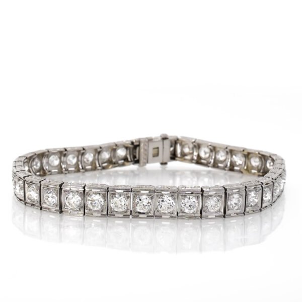 Antique Style Tennis Bracelet