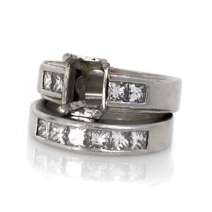 Fancy Shape Accented Ring Mounting