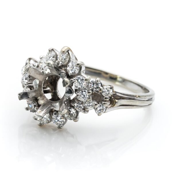Antique Style Halo Ring