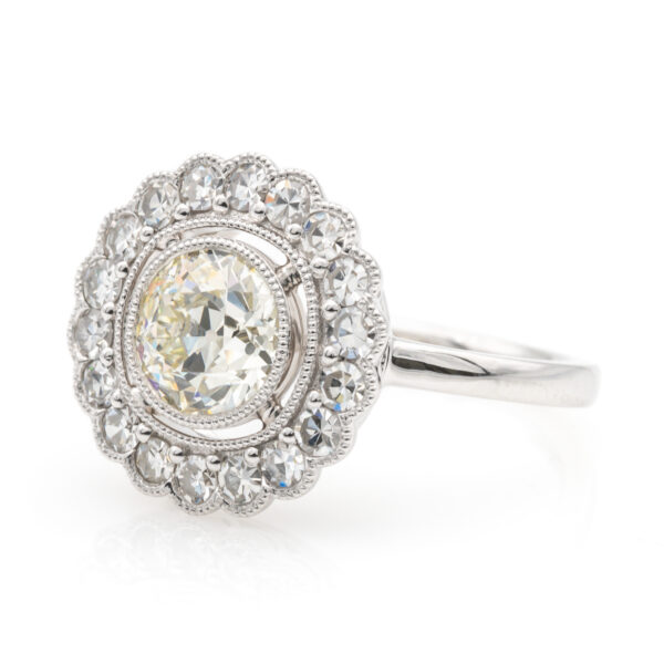 Antique Style Halo Ring