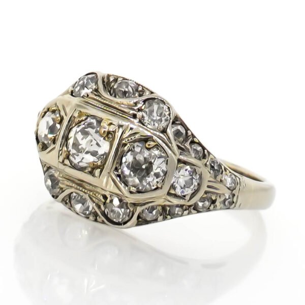 Antique Style 3 Stone Ring