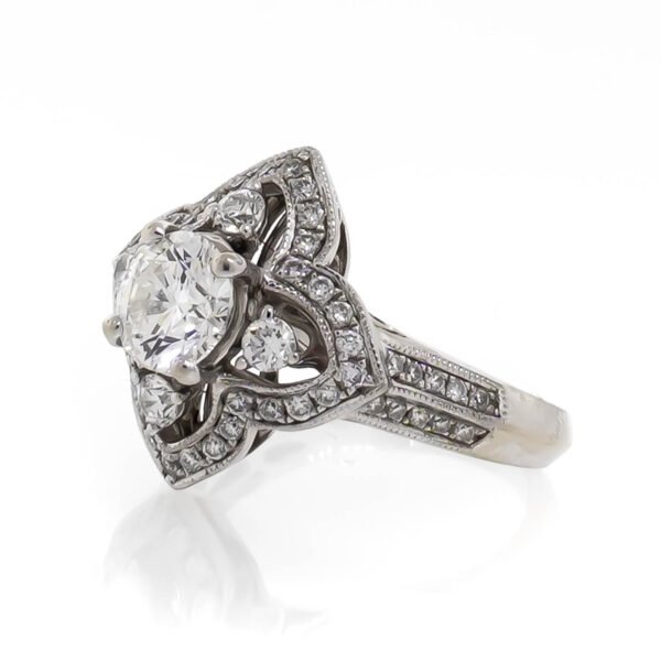 Antique Style Halo Ring