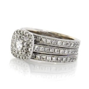 Designer Double Halo Ring