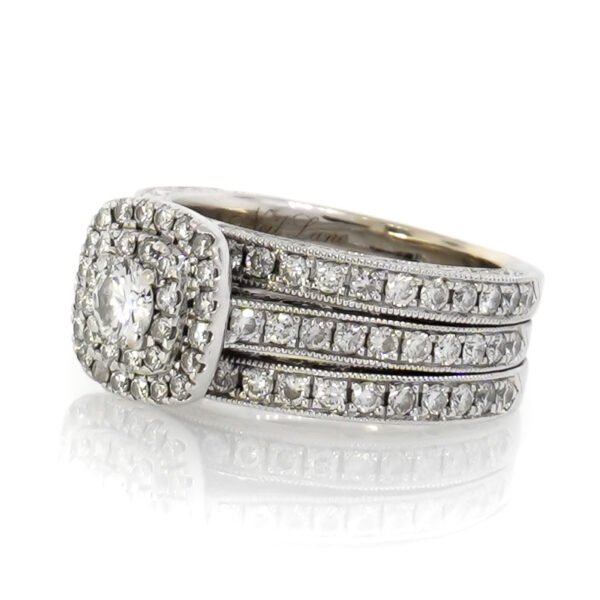 Designer Double Halo Ring