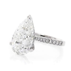 Diamond Shank Hidden Halo Ring Mounting