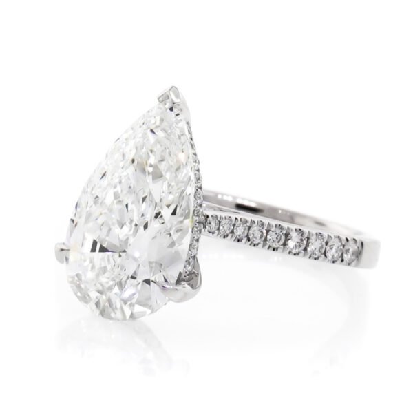 Diamond Shank Hidden Halo Ring Mounting