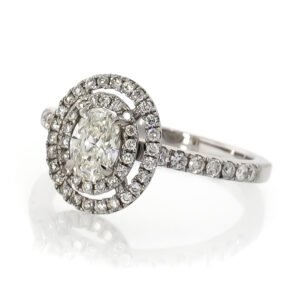 Fancy Shape Double Halo Ring