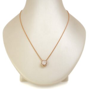 Round Halo Pendant