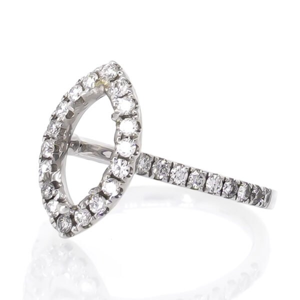 Fancy Shape Halo Ring Mounting