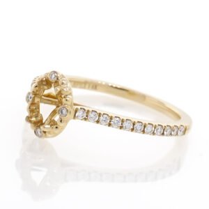 Fancy Shape Accented Ring Mounting