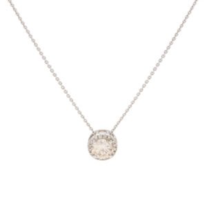 Round Halo Pendant