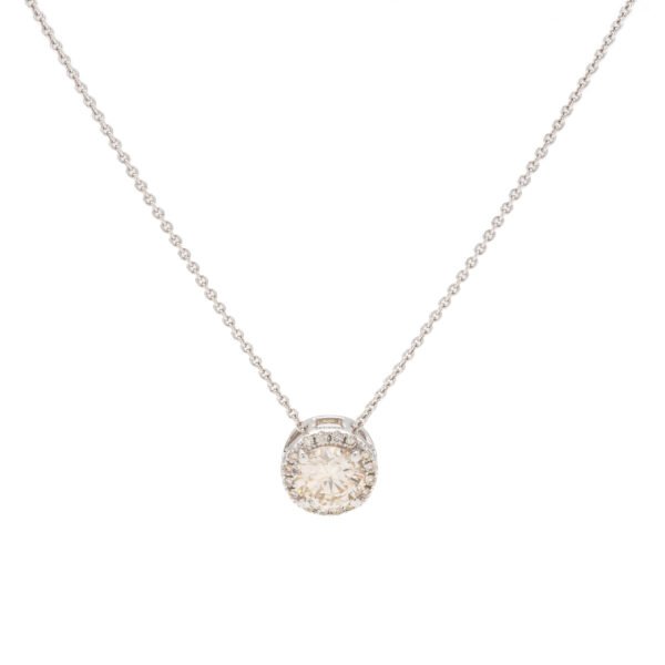 Round Halo Pendant