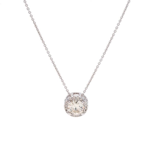 Round Halo Pendant