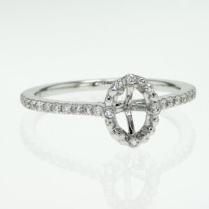 Fancy Shape Accented Ring Mounting