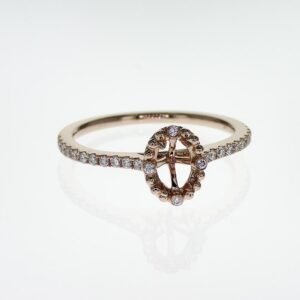 Fancy Shape Accented Ring Mounting