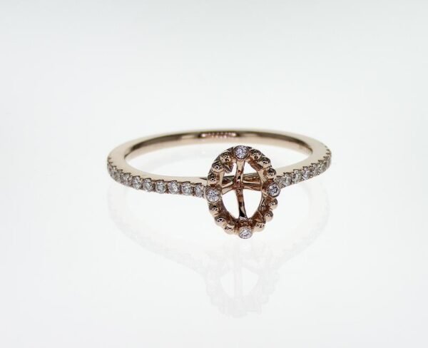 Fancy Shape Accented Ring Mounting