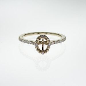 Fancy Shape Accented Ring Mounting