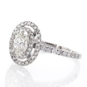 Fancy Shape Double Halo Ring