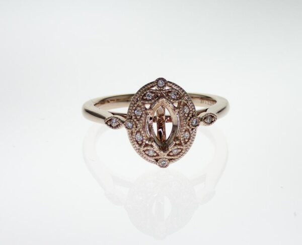 Antique Style Halo Ring Mounting