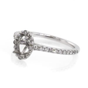 Fancy Shape Accented Ring Mounting