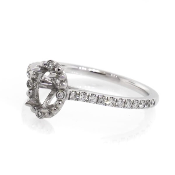 Fancy Shape Accented Ring Mounting