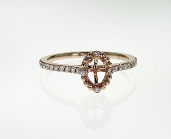 Fancy Shape Accented Ring Mounting