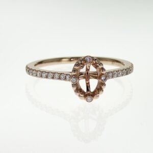Fancy Shape Accented Ring Mounting