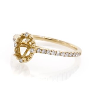 Fancy Shape Accented Ring Mounting