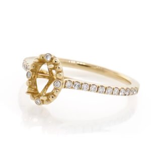 Fancy Shape Accented Ring Mounting