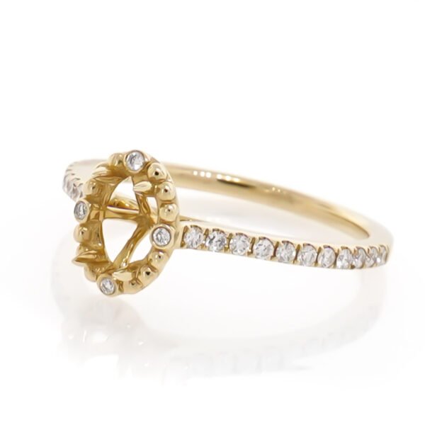 Fancy Shape Accented Ring Mounting