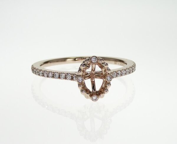Fancy Shape Accented Ring Mounting