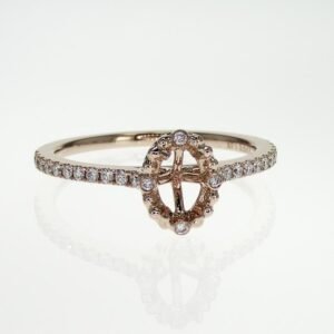 Fancy Shape Accented Ring Mounting