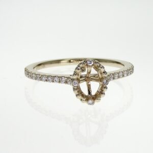 Fancy Shape Accented Ring Mounting