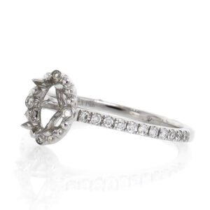Fancy Shape Accented Ring Mounting