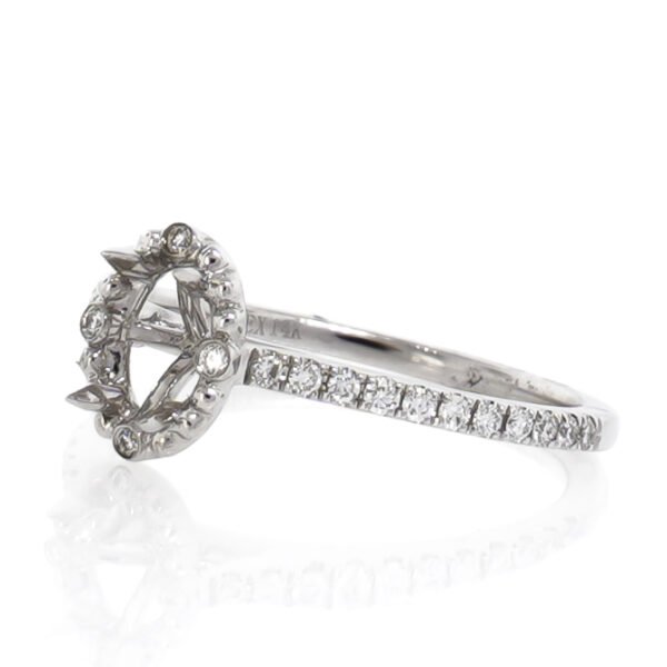 Fancy Shape Accented Ring Mounting
