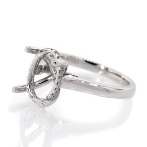 Fancy Shape Hidden Halo Ring Mounting