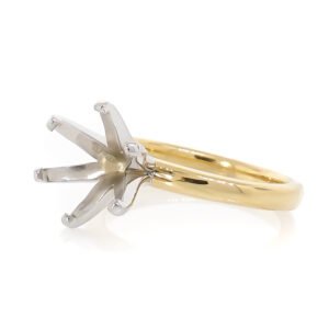 Two-Tone Hidden Halo Ring Mounting