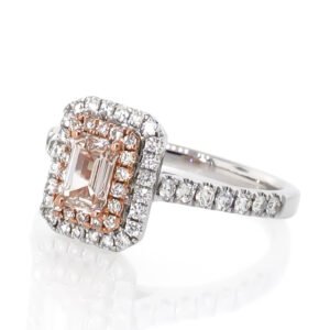Fancy Shape Double Halo Ring