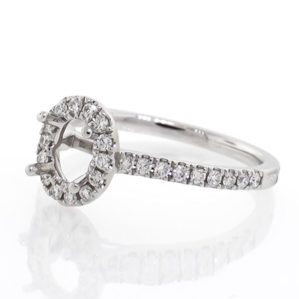 Fancy Shape Halo Ring Mounting