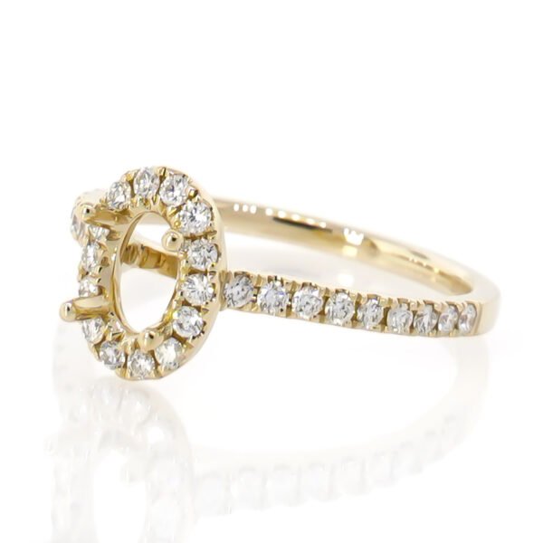 Fancy Shape Halo Ring Mounting
