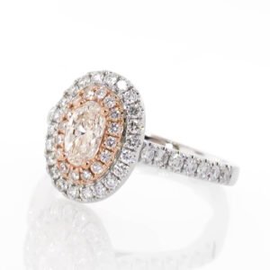 Fancy Shape Double Halo Ring