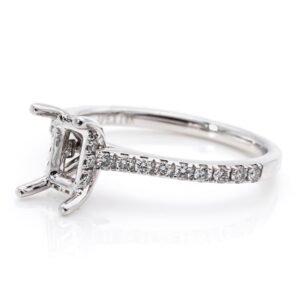 Diamond Shank Hidden Halo Ring Mounting