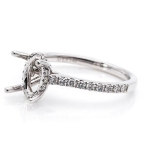 Diamond Shank Hidden Halo Ring Mounting