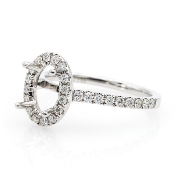 Fancy Shape Halo Ring Mounting