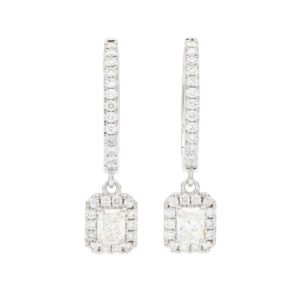 Drop Halo Earrings
