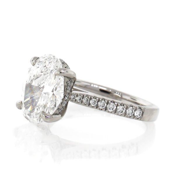 Diamond Shank Hidden Halo Ring