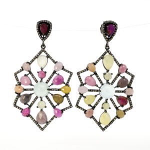 Gemstone Dangle Earrings