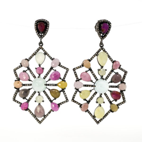 Gemstone Dangle Earrings