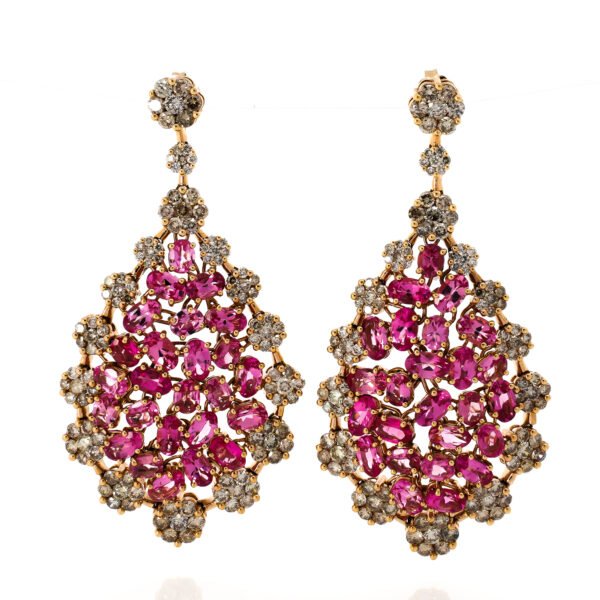 Gemstone Dangle Earrings